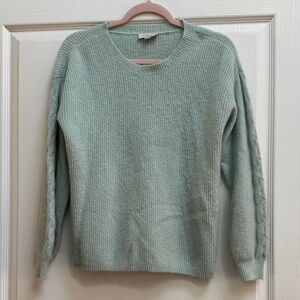 LOFT Soft Green Crew Neck Sweater